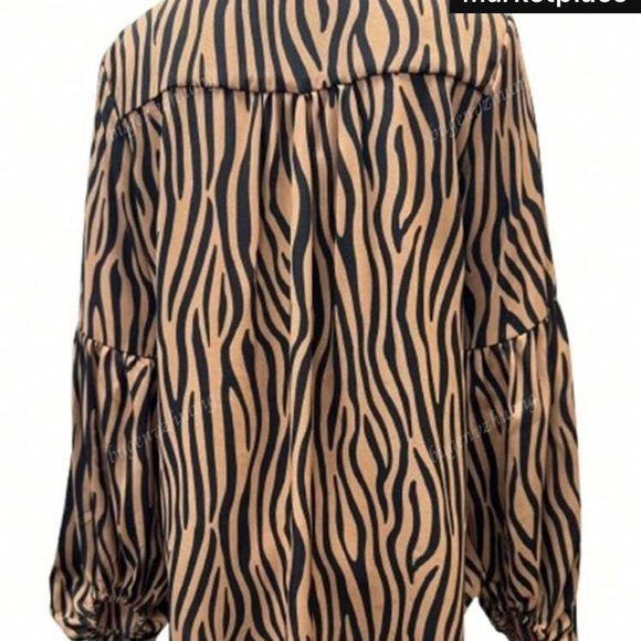 Zebra Print Women's Top - Picture 2 of 5